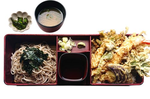 そば処金七「合せ天重」