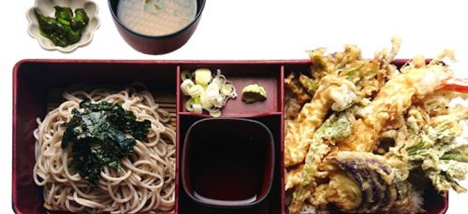 そば処金七「合せ天重」